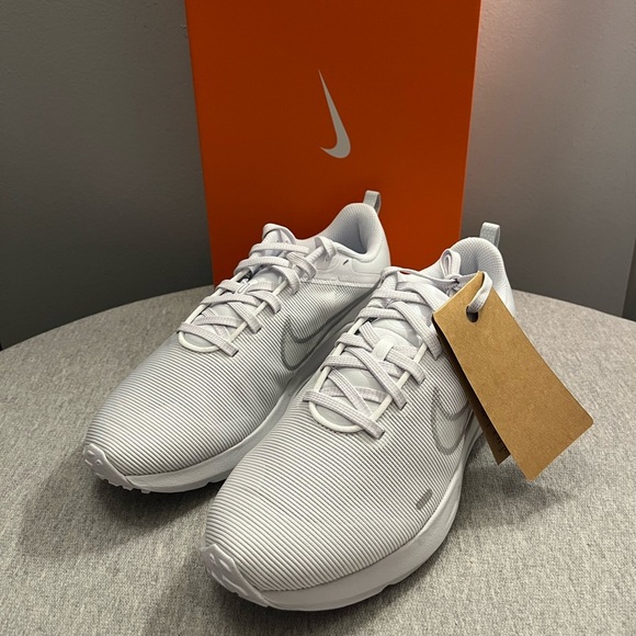 Nike Shoes - Nike Downshifter 12 White Silver Running Women’s Shoe Size 7.5 DD9294-100​